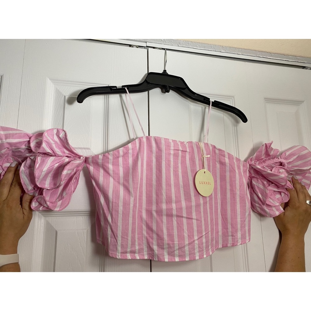 Off the shoulder crop top